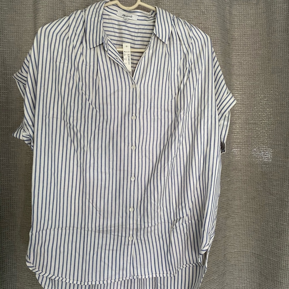 Madewell Central Shirt in Dalton Stripe BNWT